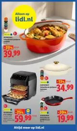 Lidl folder week 42 Pagina 35: Silvercrest Geëmailleerde gietijzeren pan €19,99, Silvercrest 9-in-1 airfryer €59,99