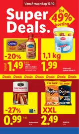 Lidl folder week 42 Pagina 4: Croma Bakken en Braden €1,49, Zwagerman Knakworsten €0,99