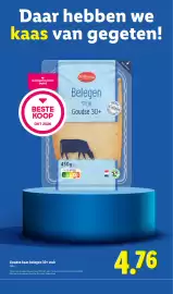 Lidl folder week 42 Pagina 48: Milbona Belegen Goudse 30+ stuk €4,76