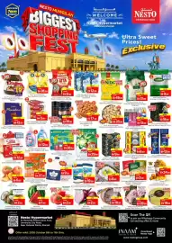 Nesto catalogue Page 1: GATE OPEN 7am SUNDAY NESTO MUWEILAH BIGGEST SHOPPING OFEST رحبا مــرحــ مرحبا بكم في تجربة التسوق