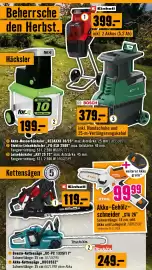 Hornbach Flugblatt Seite 5: Beherrsche den Herbst. E Einhell REDAXXO 1 Cinhell 399.- inkl. 2 Akkus (5,2 Ah) Häcksler for-q
