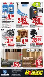 B1 Discount Baumarkt Prospekt woche 42 Seite 4: Kaminholz »Mix« €4,90, Gabelhubwagen GHW 2500-115 PA €249,00