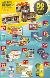 WEZ Prospekt woche 42 Seite 2: Mazola Keim- oder Rapsöl €2,99, Frosta Gemüsepfannen €1,99