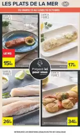 Catalogue Carrefour | Au coeur du goût page 26: Dos lieu noir au beurre €17,90, Pavé de saumon mariné €15,90
