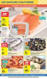 Catalogue Carrefour | Au coeur du goût page 5: Moules de bouchot du Mont Saint Michel A.O.P. €7,65, Crevette rose cuite €2,49