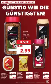 Kaufland Prospekt Seite 12: K-CLASSIC Antipasticreme Kirschpaprika €1,49, K-CLASSIC Lösl. Kaffee Gold entkoffeiniert €2,99