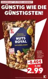 Kaufland Prospekt Seite 8: K-CLASSIC Nuts Royal €2,99