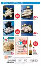 Catalogue Super U semaine 42 page 2: ALSACE LAIT BEURRE EXTRA-FIN €4,01, U PAVE RUSTIQUE €1,39