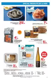 Catalogue Super U semaine 42 page 3: SALAISSONS CORRUE FILETS DE MAQUEREAUX FUMES €5,99, CREVETTE ENTIÈRE CUITES €7,99