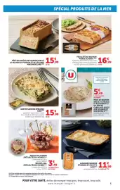 Catalogue Super U semaine 42 page 5: KIRN GRATIN SAUMON ÉPINARDS €15,99, PIERRE SCHMIDT FEUILLETÉ AU SAUMON €16,99