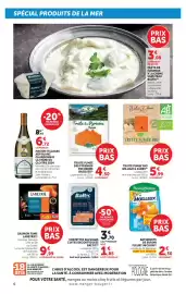 Catalogue Super U semaine 42 page 6: William & James Truite fumée bio €5,99, Fleury Michon Batonnets de surimi €2,30