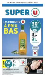 Catalogue Super U page 1: U Huile d'olive vierge extra €6,29