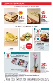 Catalogue Super U page 28: ORCHIDÉE PHALAENOPSIS €10,99, FROMAGERIES VAGNE MORBIER AOP €14,49