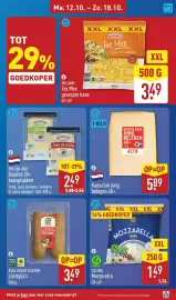 ALDI folder week 42 Pagina 11: Cucina mozzarella €1,49, Molenland Goudse 30+ kaasplakken €2,49