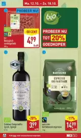ALDI folder week 42 Pagina 30: Esteban Tempranillo Syrah €3,99, Bio biologisch rundergehakt €4,99