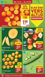 ALDI folder week 42 Pagina 4: Kanzi appels €2,49, Minneola's €1,99