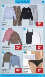 ALDI folder week 42 Pagina 45: Up2fashion gebreid vest €9,99, Up2fashion longsleeve shirt €2,99