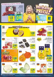 Diska Prospekt woche 42 Seite 4: Spitzkohl €1,29, EDEKA Regional Speisekartoffeln €4,00