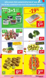 Intermarché folder week 42 Pagina 5: Zespri kiwi green of sungold €0,55, Broccoli €1,19