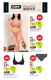 Catalogue Hyper U page 36: DIM SOUTIEN-GORGE ARMATURES €13,93, DIM SLIP FEMME €9,03