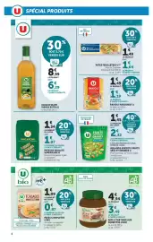 Catalogue Hyper U page 4: U bio PATE A TARTINER AUX NOISETTES €3,45, U Fruits du verger graines grillées €2,32