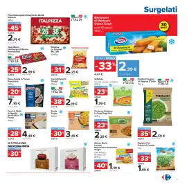 Volantino Carrefour Pagina 9: Surgelati Pizza Rettangolare Margherita 26x38 Italpizza 485 g SPESAMICA PAYBACK -45% 5,09 €