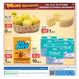 Volantino Carrefour Market Pagina 22: Muffin Mr Day €1,49, Mele Golden €0,99