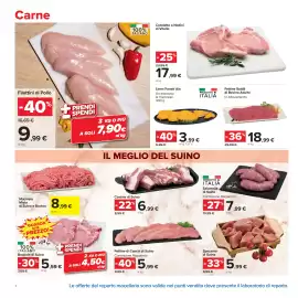 Volantino Carrefour Market Pagina 2: Linea Panati Aia la Viennese €3,59, Fettine Sottili di Bovino Adulto €18,99