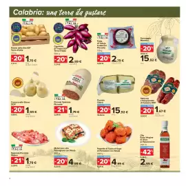Volantino Carrefour Market Pagina 6: Provola Spianata Piccante €1,79, Salsiccia e Soppressata di Calabria DOP €1,67