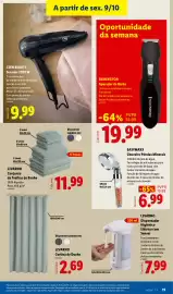 Folheto Lidl Página 19: Livarno dispensador higiénico elétrico com sensor €7,99, Livarno conjunto de toalhas de banho €11,99