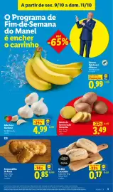 Folheto Lidl Página 3: Gleba Cacetinho €0,17, Batata de Conservação Vermelha €3,49