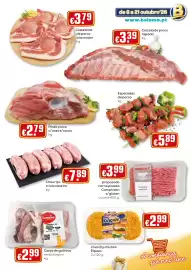 Folheto Bolama Página 3: Espetadas de porco €5,89, Canja de galinha lusiaves €2,99