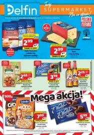 Delfin gazetka Strona 1: Bruschette Chips Maretti €2,68, Mąka Puszysta Lubella €2,99