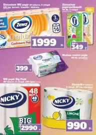 Family Diszkont akciós újság hét 41 Oldal 24: Zewa papírzsebkendő €349,00, Lara Care nedves toalett papír €399,00
