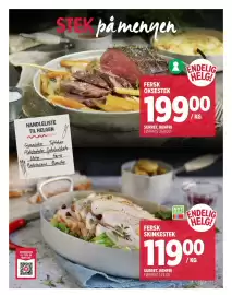 Meny kundeavis uke 41 Side 3: FERSK OKSESTEK €199,00, FERSK SKINKESTEK €119,00