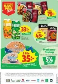 Stora Coop reklamblad vecka 42 Sida 8: Bravo juice €33,00, Kelda soppa €45,00