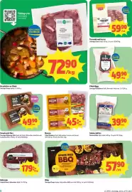 Coop Daglivs reklamblad vecka 42 Sida 2: Smaksatt färs €49,90, John's Selection Nötstek €179,00