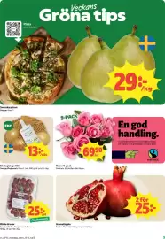 Coop Daglivs reklamblad vecka 42 Sida 3: Coop vindruvor röda €25,00, Gul lök €13,00