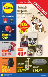 Lidl leaflet week 42 Page 1: Silvercrest Stand Mixer €31,99, Mila's World Cat Scratching Post with Cave €27,99
