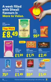 Lidl leaflet week 42 Page 12: Laila pure butter ghee €8,49, Regal baklawa €2,45