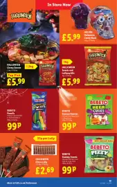 Lidl leaflet week 42 Page 15: Hulten Halloween Candy Skull €5,99, Bebeto gummy sweets €0,99