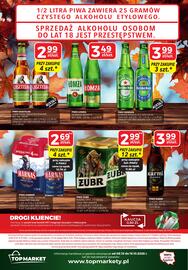 Top Market gazetka Strona 12: Piwo Harnaś €2,69, Piwo Żubr €2,99