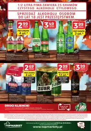 Top Market gazetka Strona 12: Piwo Harnaś €2,69, Piwo Żubr €2,99