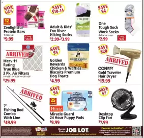 Ocean State Job Lot flyer week 41 Page 6: Conair gold traveler hair dryer €19,99, True Blue 3 Pk. Air Filters €29,99