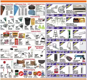 Ocean State Job Lot flyer week 41 Page 2: Cosco 5 Pc. Folding Table & Chair Set €149,99, 7-ton hydraulic log splitter €399,99