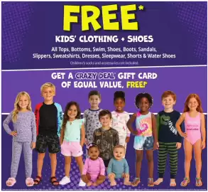 Ocean State Job Lot flyer week 41 Page 4: FREE * KIDS' CLOTHING + SHOES All Tops, Bottoms, Swim, Shoes, Boots, Sandals