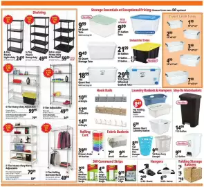 Ocean State Job Lot flyer week 41 Page 9: Folding Storage Baskets €6,00, 5-tier heavy-duty adjustable €99,99