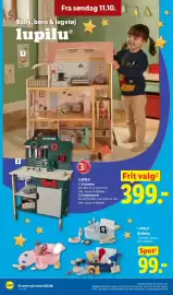 Lidl tilbudsavis Side 4: Lupilu Dukkehus og Arbejdsbænk €399,00, Lupilu Rolleleg €99,00