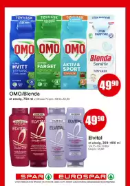 Spar kundeavis uke 41 Side 13: OMO/Blenda €49,90, Elvital €49,90