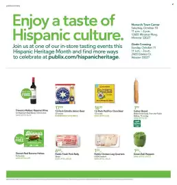 Publix weekly ad week 41 Page 4: Trivento Malbec Reserve Wine, Pacifico clara beer €16,99